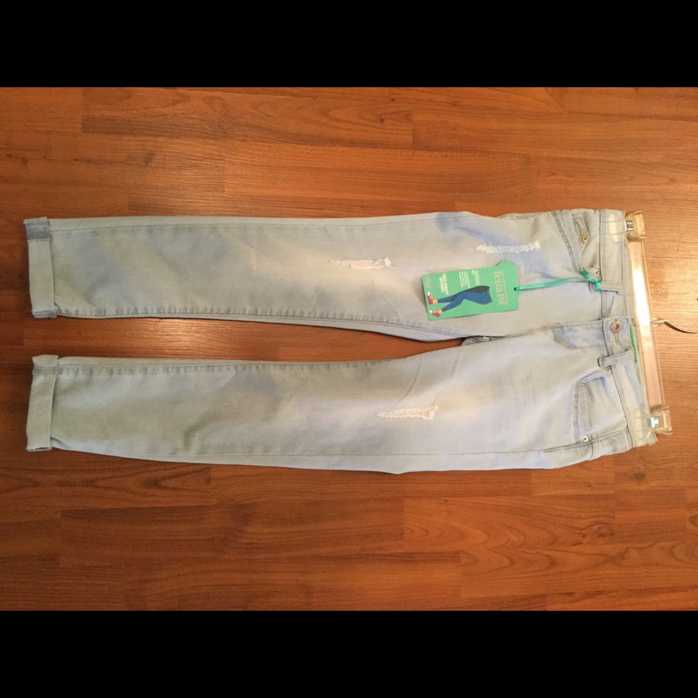 NWT YMI baby roll cuff convertible bleached denim